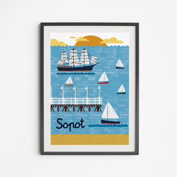 Sopot Pier Poster 50x70