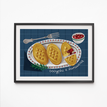 Poster Oscypki with Cranberries 21x30
