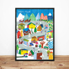 Plakat Zakopane Krupówki 50x70