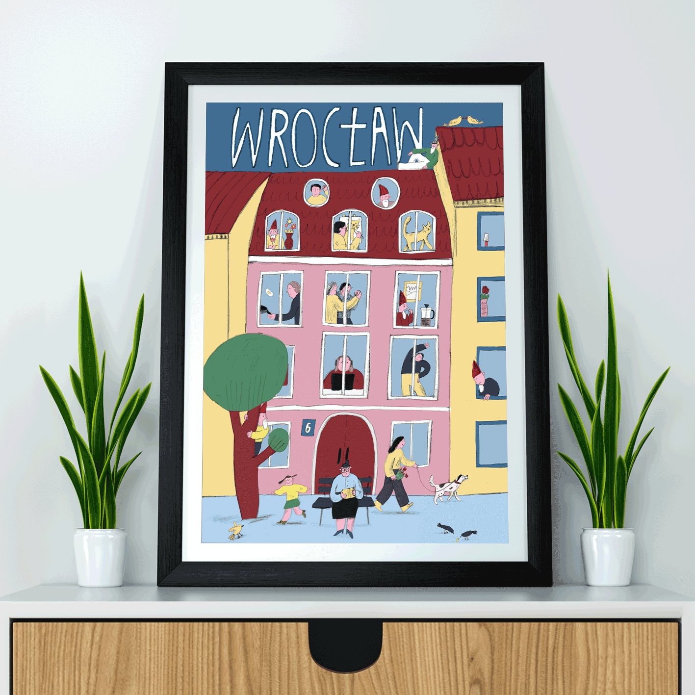 Plakat Wrocław Kamieniczka 21x30