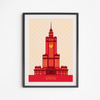 Plakat Pałac Kultury Serca Beż 30x40