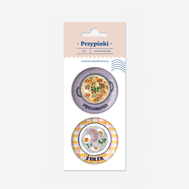 Mushroom + Sourdough pin set