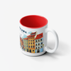 Ceramic Mug Warsaw Old Town Square Red