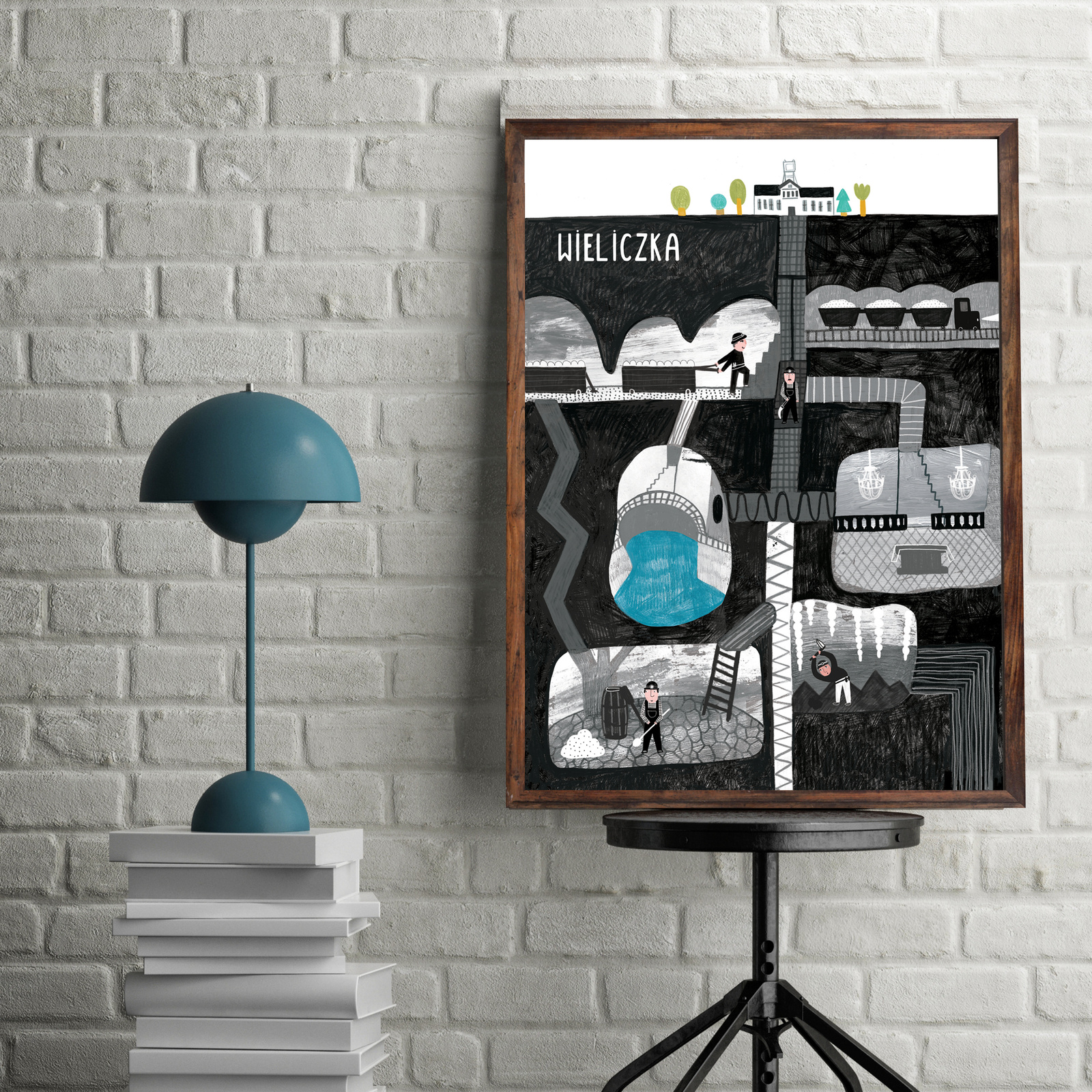 Plakat Wieliczka Kopalnia 21x30
