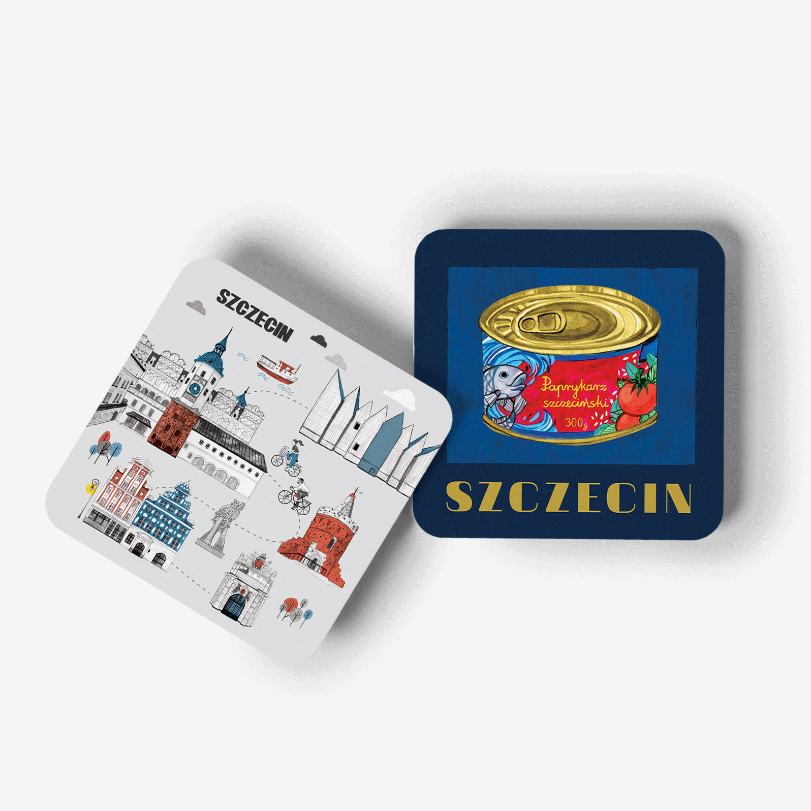 Zestaw Podkładek Szczecin Paprykarz + Trasa Spacerowa