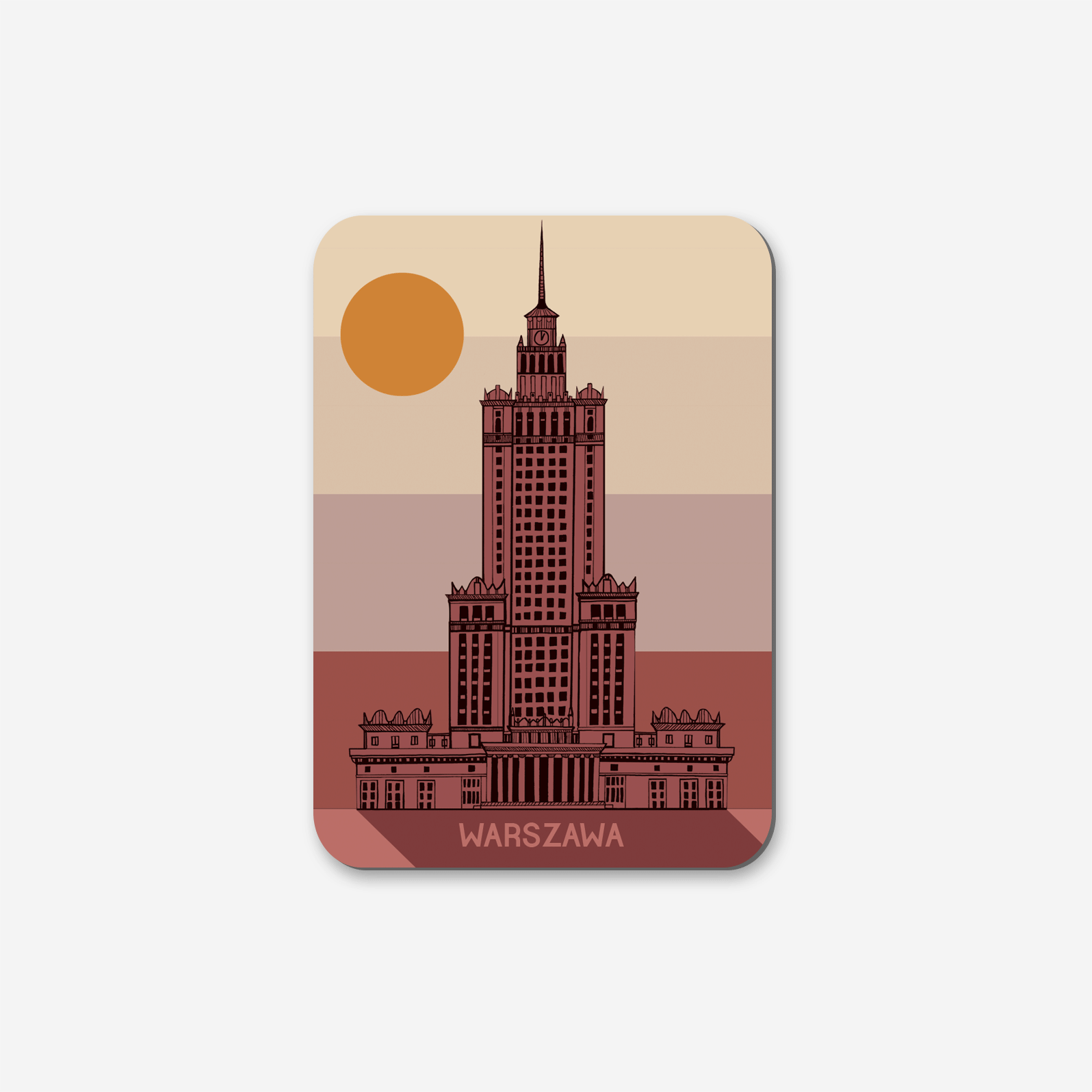 Magnes Warszawa Pałac Kultury Retro Dzień