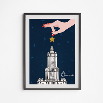 Plakat Pałac Kultury z Gwiazdką 30x40