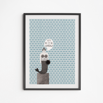 Mermaid Clouds Poster 50x70