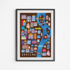 Poster Wroclaw Map 21x30