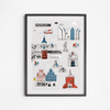 Plakat Szczecin Trasa Spacerowa 30x40