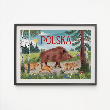 Plakat Dziki 50x70