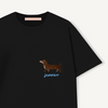 T-shirt Jamnik Czarny