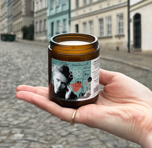 Świeczka Laboratorium Skłodowskiej-Curie