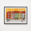 Plakat Poznań Domki Budnicze 21x30