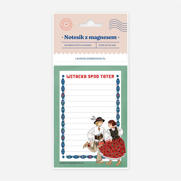 Notesik z magnesem Zakopane Górale