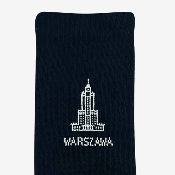 Skarpetki Sportowe Pałac Kultury Czarne