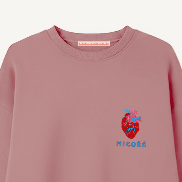 Bluza Miłość Brudny Róż