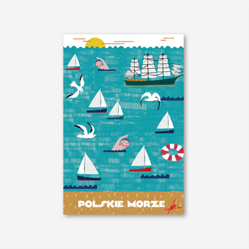 Pocztówka Polskie Morze